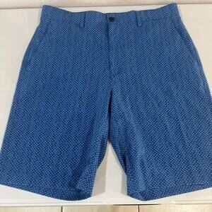 PGA Tour Blue Patterned Cargo Shorts